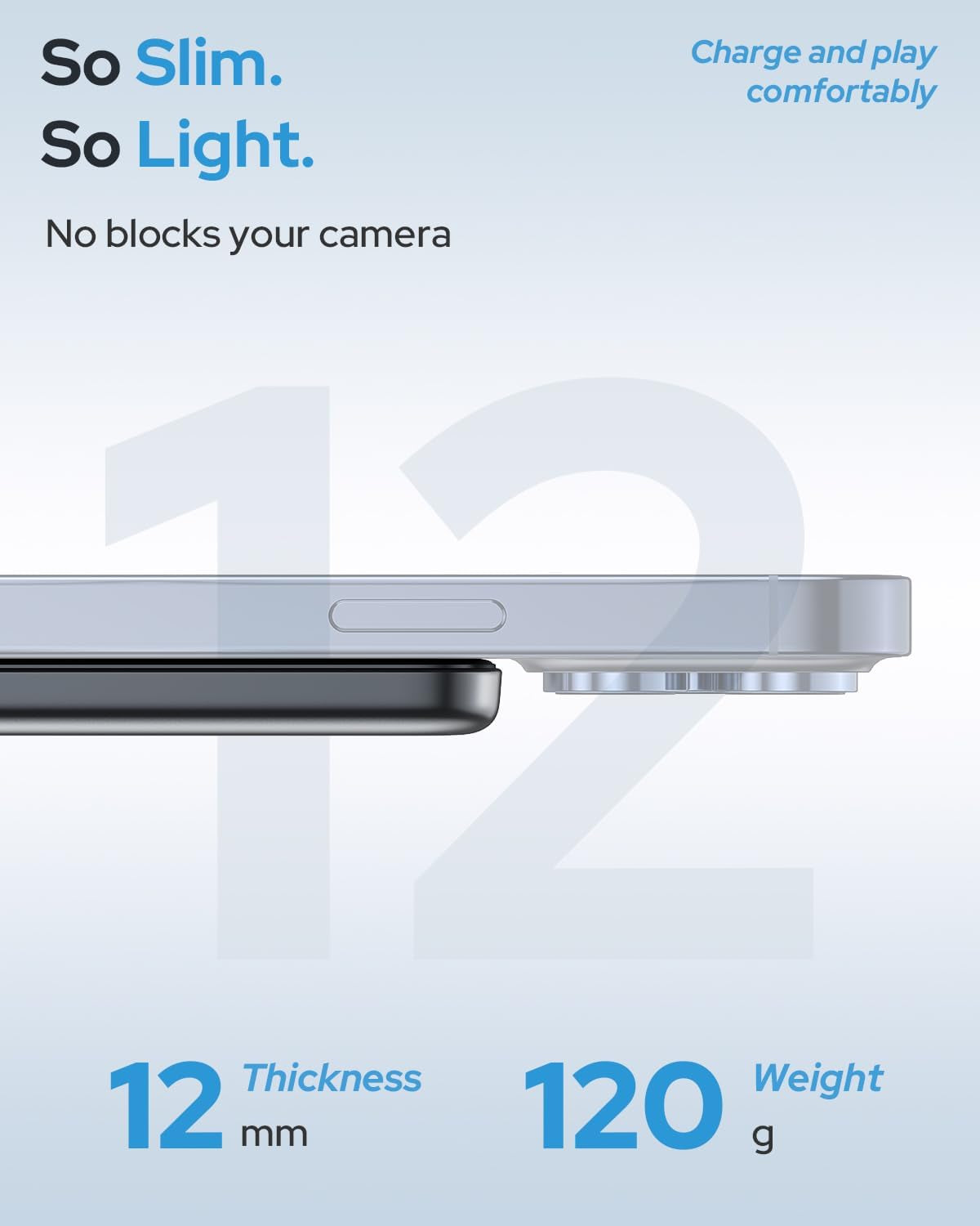 Magsafe Portable Charger Power Bank,5000Mah Slim Wireless Magnetic Power Bank with USB C Fast Charging,Travel Essential for Magsafe Battery Pack Compatible with Iphone 17/16/15/14/13/12 Series