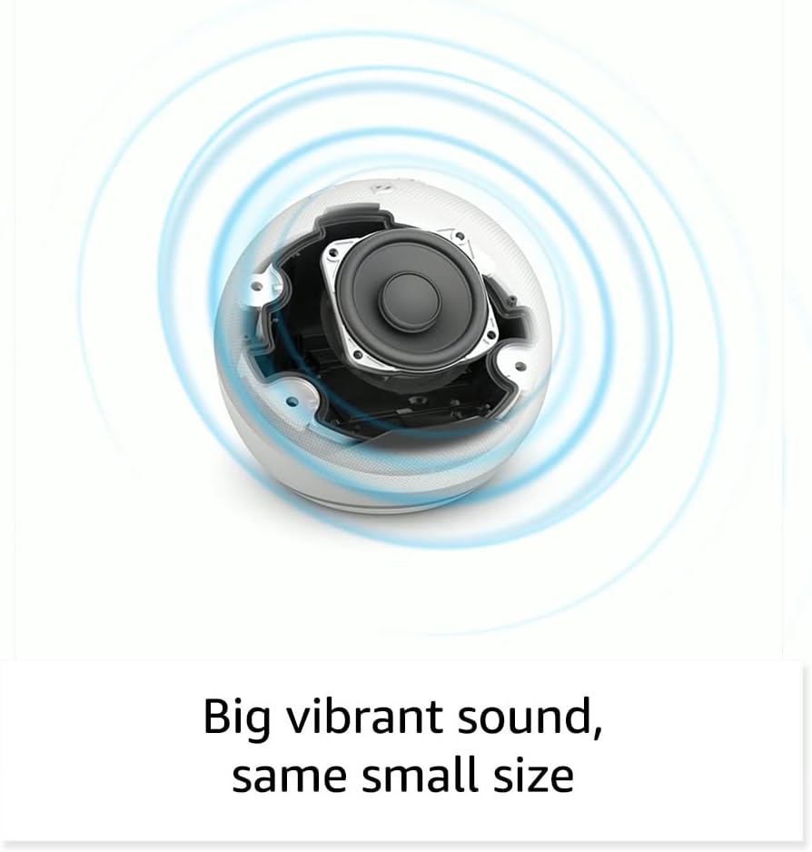 Echo Dot, Vibrant Sounding Alexa Speaker, Great for Bedrooms, Dining Rooms and Offices, Charcoal