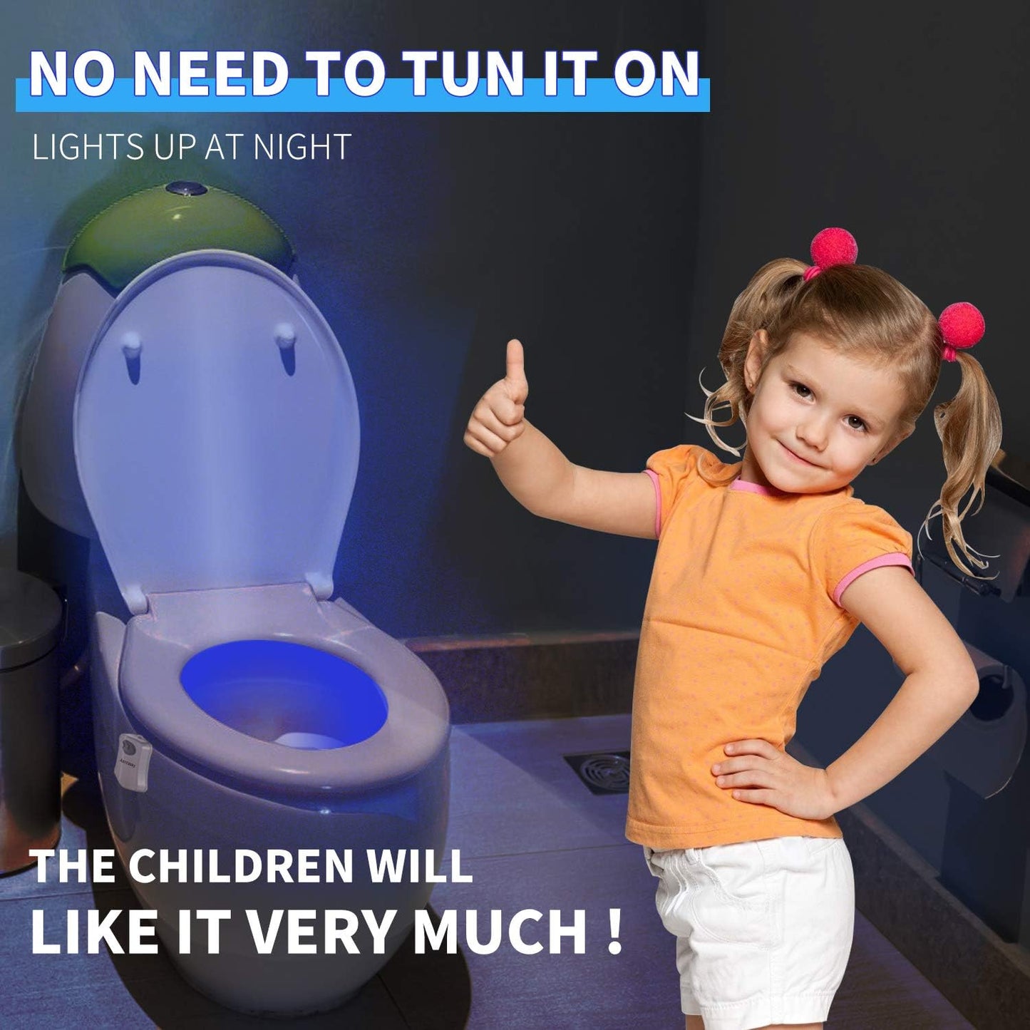 Motion Sensor Toilet Night Light – Funny Bathroom Gift Gadget
