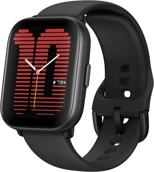 Active Smart Watch 42Mm, AI Fitness Tracker & Sleep Coach, GPS, Amazon Alexa Built-In, Bluetooth, 14-Day Battery, 120+ Sports Modes, Android & Iphone, Black