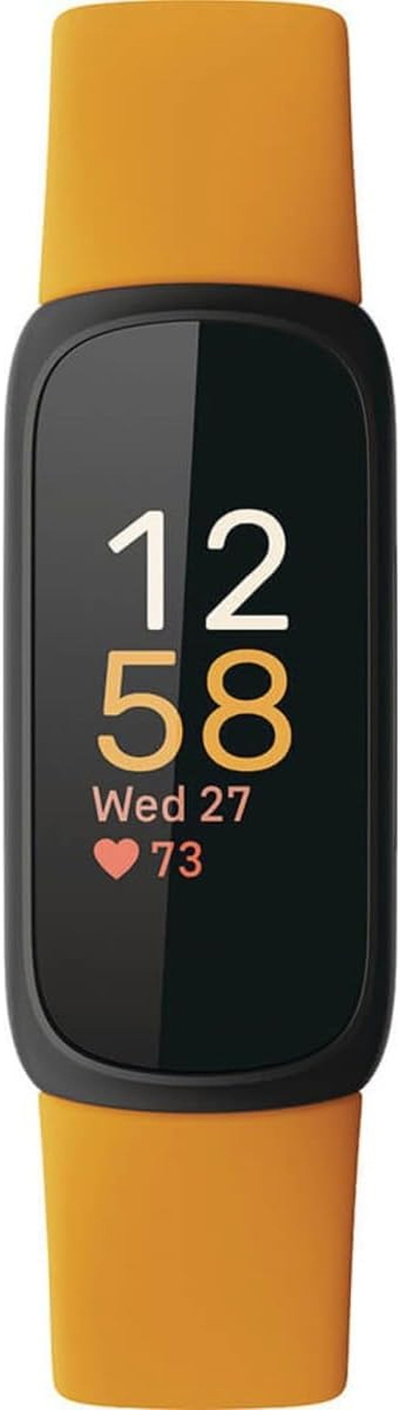 Inspire 3 Health &-Fitness-Tracker with Stress Management, Workout Intensity, Sleep Tracking, 24/7 Heart Rate and More, Morning Glow/Black, One Size (S & L Bands Included)